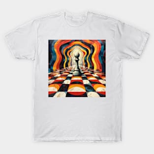 3d Chess Board T-Shirt